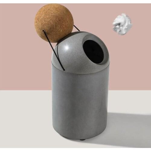 Trash Can мусорное ведро Nordic Style INS Creative Simple Desktop With Cover Small Lovely Living Room Office Storage Bucket