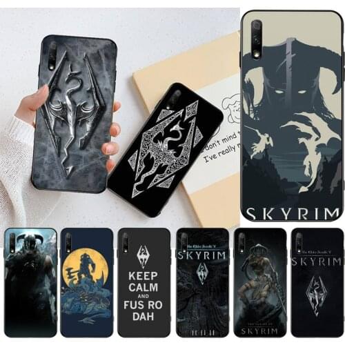 The Elder Scrolls V Skyrim Soft Silicone Black Phone Case for Huawei Honor 30 20 10 9 8 8x 8c v30 Lite view pro