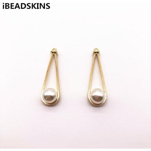 New arrival! 34x10mm 100pcs drop-shape charm for stud earrings/earrings accessories/Earring parts/Earring Findings jewelry DIY