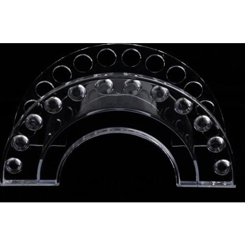 Clear 12 Holes Makeup Nail Brush Pen Holder Organizer Storage Display Stand