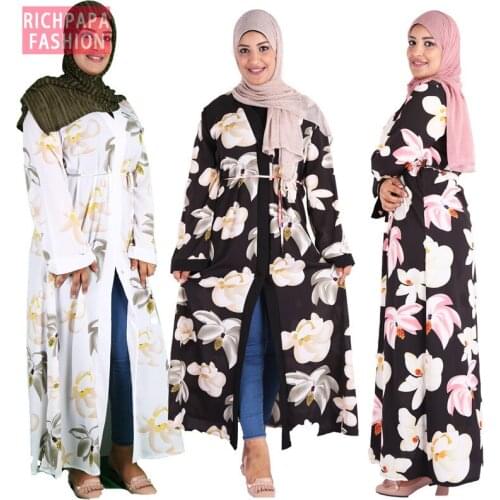 Ramadan Eid Mubarak Abaya Kaftan Dubai Hijab Muslim Dress Kimono Cardigan Turkey Islamic Clothing Abayas For Women Islam Caftan