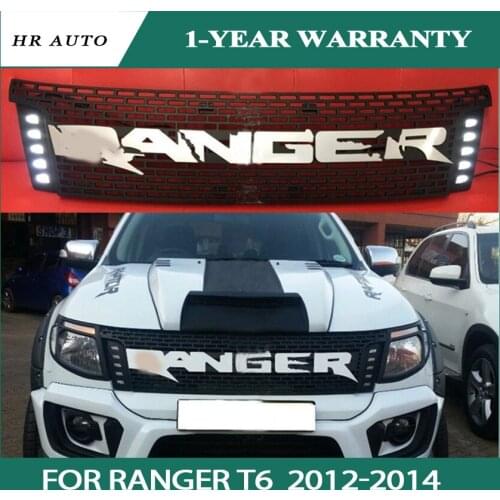 Bumper Racing grills grille black grill fit for Ranger T6 txl pickup 2012-2014