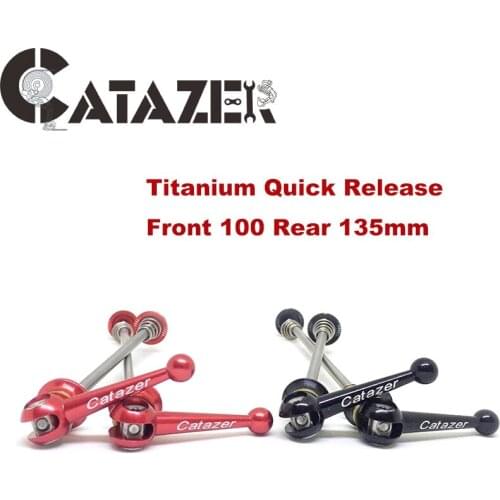 100/135mm Bicycle Wheel Hub Skewer Bike Swivel-lock Quick Release Skewer Titanium Alloy Mountain Road Bicycle Skewer