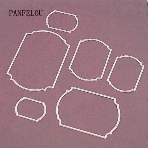 Geometrical frame 1lot=6pcs paper die cutting stencils punch Metal cuts dies cutting dies Scrapbooking DIY Embossing mould card