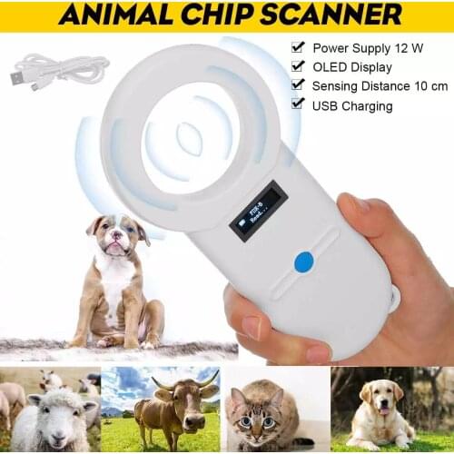 Pet Microchip Scanner Animal Pet ID Chip Reader Handheld Pet Scanner USB RFID Reader For Dog Cat Horse 134.2Khz ISO FDX-B