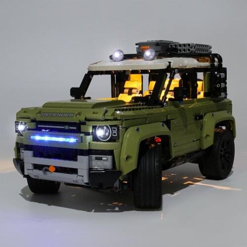 USB Powered Building Blocks LED Lighting Kit For Land Rover Defender 42110 (LED Included Only, No Kit)For Children Education Toy