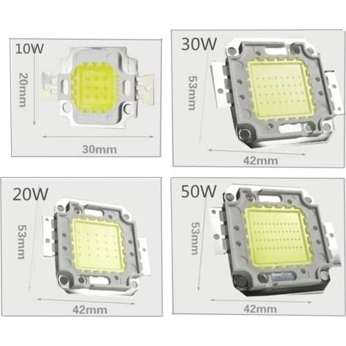 DC 12V lights up Hight Power 10W 20W 30W 50W 35mli Warm White Lamp Light Beads For LED Floodlight Spotlight Outdoor Lighting