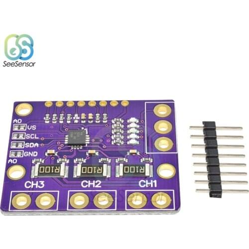 INA3221 Triple-Channel Module High-Side Measurement Shunt Current Bus Voltage Monitor with I2C and SMBUS Compatible Interface