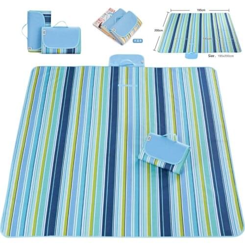 Waterproof Folding Picnic Mat Outdoor Camping Beach Moisture-proof Blanket Portable Camping Mat Hiking Beach Pad 200*195
