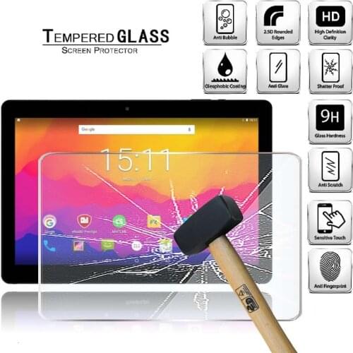 Tablet Tempered Glass Screen Protector Cover for Prestigio Muze 3161 3G Tablet HD Eye Protection Anti-Fingerprint Tempered Film