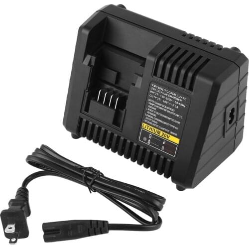 20V Lithium Battery Charger Replacement Power Tool Battery Charger L2AFC FMC690L PCC690L with US/UK/AU/EU Charging Plug