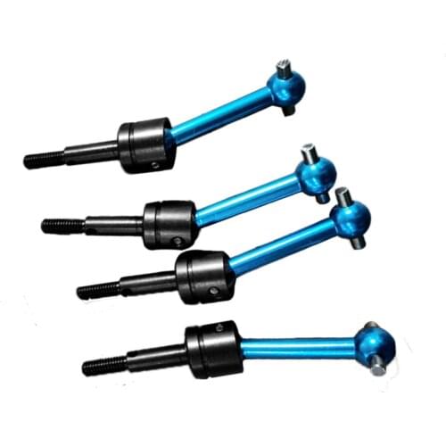 2PCS Aluminum Alloy Assembly Universal Swing Shaft Set for Tamiya TT-01 TT02 Chassis RC Racing Automobile Upgrade Parts