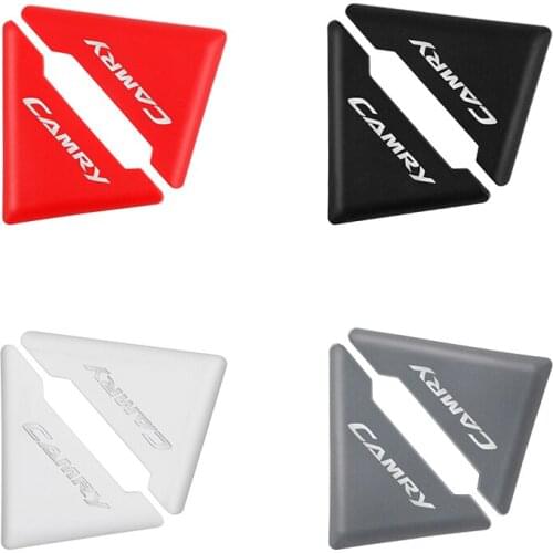 2Pcs Car Exterior Door Corner Protective Cover Door Anti-collision For Toyota Camry