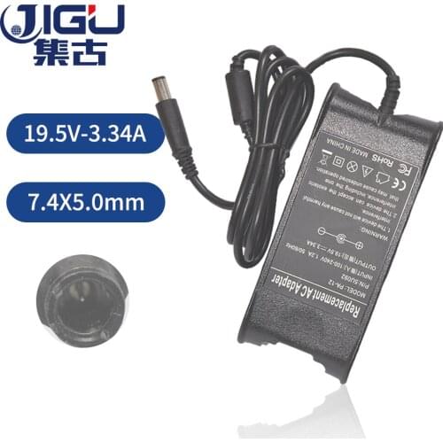 JIGU 65W 19.5V 3.34A 7.4mm 5.0mm for Dell Latitude D500 D505 D510 D520 D530 D531 D600 D610 D620 D630 Charger Power AC Adapter
