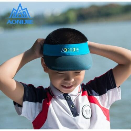 AONIJIE Outdoor Adjustable Children Sports Wide Sun Visor Cap Hat For 5 - 12 Years Age Running Golf Fishing Marathon Cycling