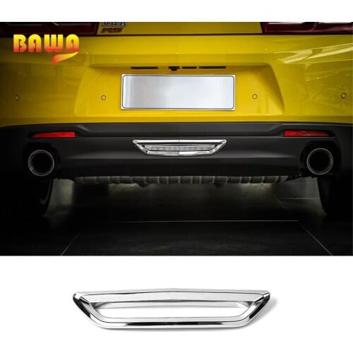 HANGUP ABS Car Exterior Tail Rear bumper Fog Lamp Light Decoration Cover Stickers For Chevrolet Camaro 2017 Up Car Styling