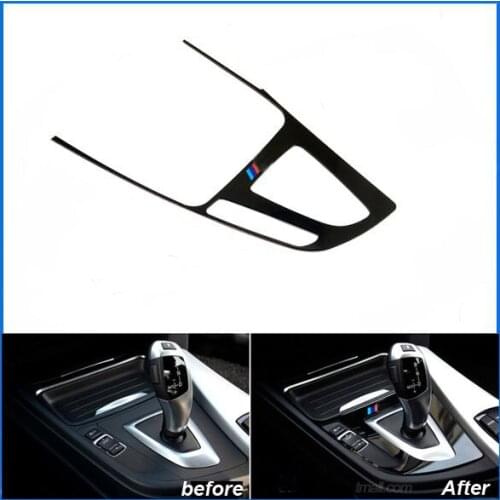 Acrylic M performance Car gear shifter interior decoration sticker for 2013-2015 BMW 3 series F30 316i 320i 325i 335i