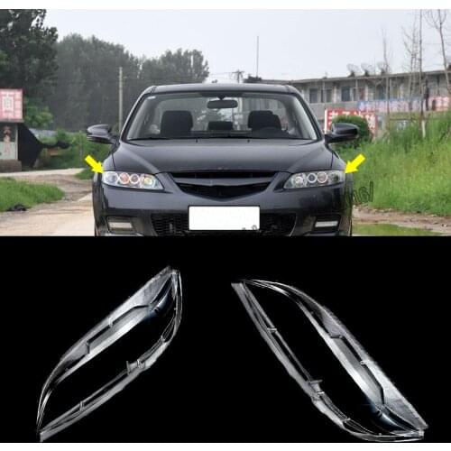 For Mazda 6 Atenza 2013-2015 Headlight Headlamp Lens Cover Right&Left 2pcs high quality