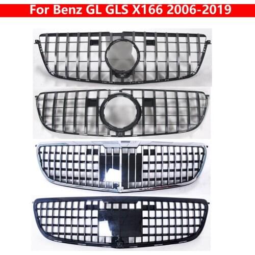 For Mercedes-Benz GL GLS X166 2006-2019 GL350 GL400 GL500 GLS450 ABS For Maybach GT Grill Bumber Car Styling Middle Grille