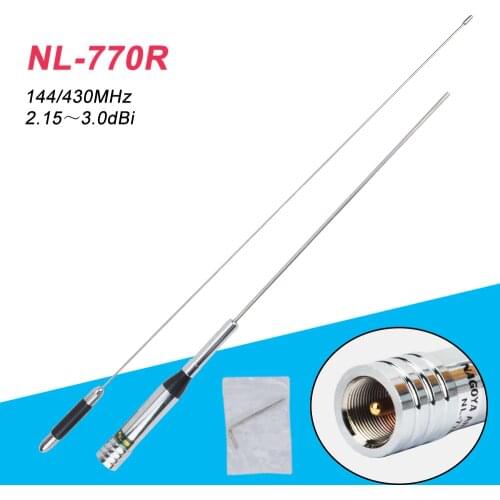 Original Nagoya NL-770R Dual Band VHF/UHF 144/430MHz 3.0/5.5 dBi High Gain Car Radio Mobile/ Car Transceiver Station Antenna