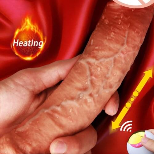 Remote Thrusting Dildo Vibrators for Women Huge Dick Lesbian Sex Toys Adult Erotic Machine Penis Females Masturbation Tools