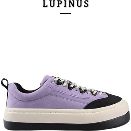 Purple Flat Heels Sneakers Women Retro Lovely Round Toe Lace-up Sports Shoes Women INS Style Female Shoes 2021 Spring/Autumn New