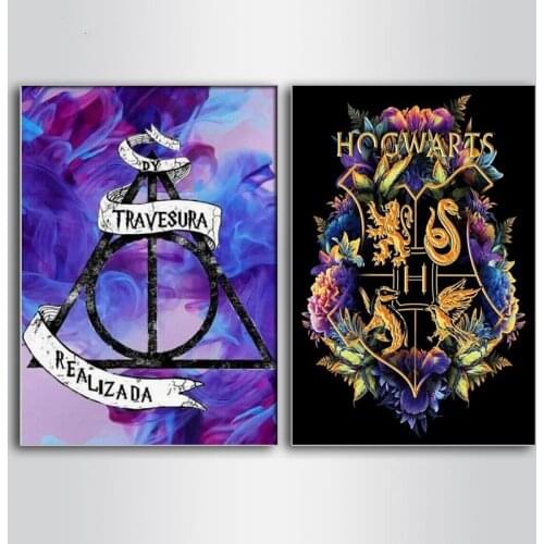 Diy 5D Harry Icon skull Flower Full Diamond Painting cross stitch kits art Cartoon 3D paint by diamonds diamond embroidery decor