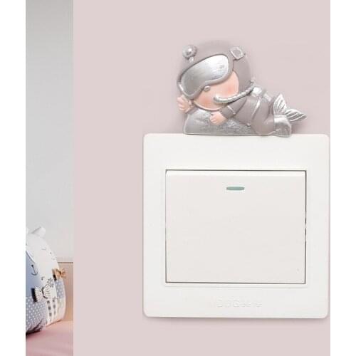 Resin Switch Sticker Room Decor Solid Resin Switch Outlet Wall Sticker Home Decoration Accessories Light Switch Cover Naklejki