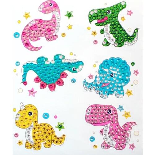New Arrival Laser 5D Diamond Painting Stickers Dragon Style Diamond Mosaic Embroidery Cross Stitch DIY Craft Kids Gift