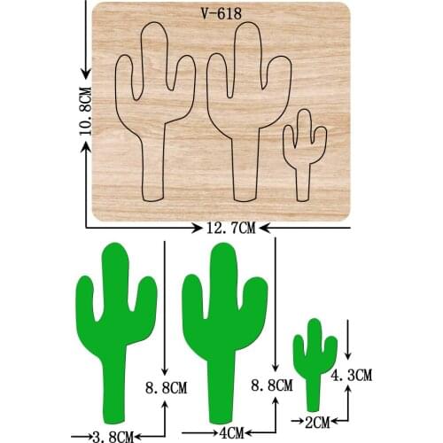 New cactus wooden dies cutting dies for scrapbooking /Multiple sizes /V-618