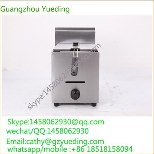 Restaurant Equipment single Basket Gas Deep Fryer For Chicken Hotel Compare Deep Fat Fryers/Gas Chip Fryer For Sale