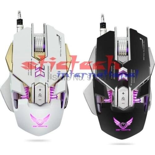 By dhl or ems 50pcs X300 3200DPI Optical Programmable Cool LED light Wired Gaming Mouse for Windows 2000/XP/7/8/10/Vista / i0s