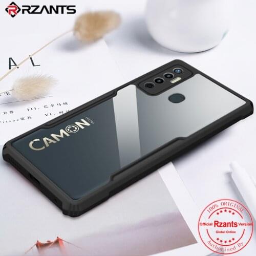 Rzants For Tecno Camon 17 Case Hard [Blade] Shockproof Slim Crystal Clear Cover funda Casing