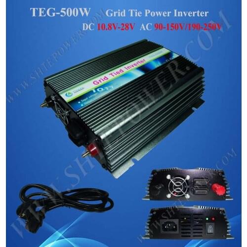 500w Grid Tie Inverter for Solar Panel, Solar Power Invertor, DC 12v/24v to AC 190v~250v