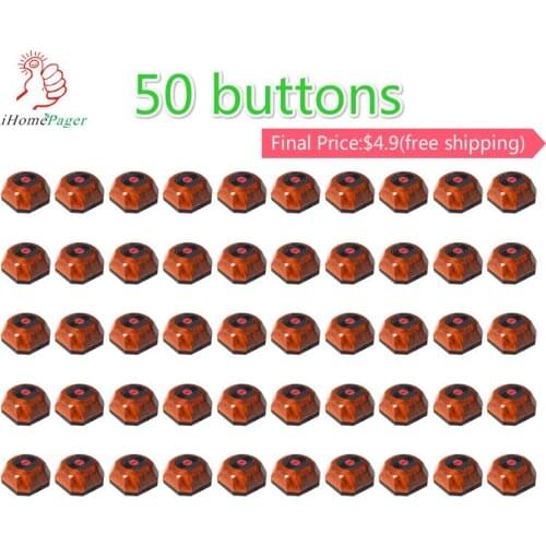 Call Button Waiter Calling System Wireless Restaurant Call Button Customer Call Catering Pager Service Wood Cafe Shop 433.92HZ