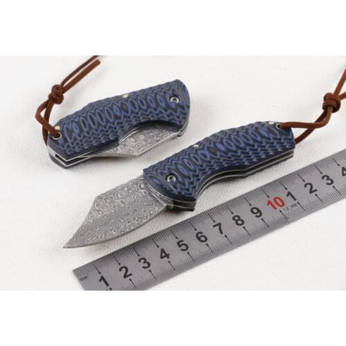 Folding Knife High Quality VG10 Damascus Blade G10 Handle Outdoor Hunting Camping Survival Tactical Pocket Knife EDC Tool