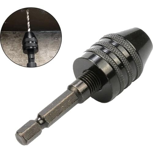 0.3-8/0.3-6.5mm Clamping Range Keyless Drill Chuck Driver Screwdriver Adapter Tool Hex Shank Drill Chuck Driver Tool Accessories