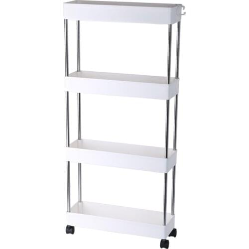 Kitchen Trolley cart,Rolling Utility Cart with Wheels Fridge Standing Shelf Cart Trolley for Bathroom Storage Rack