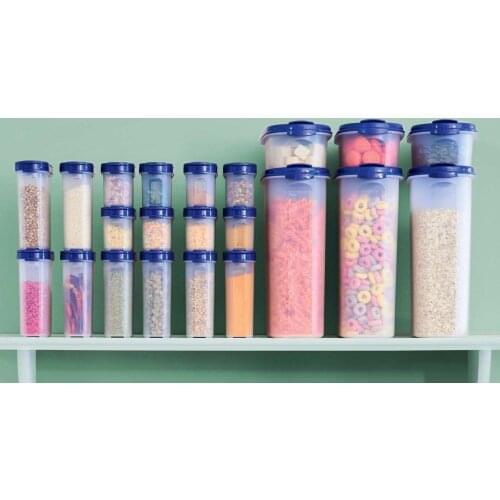 Tupperware Oval Series Dry Food Storage Container Spice Rack Spaghetti Storage Container Olive Oil Rack kitchen accessories