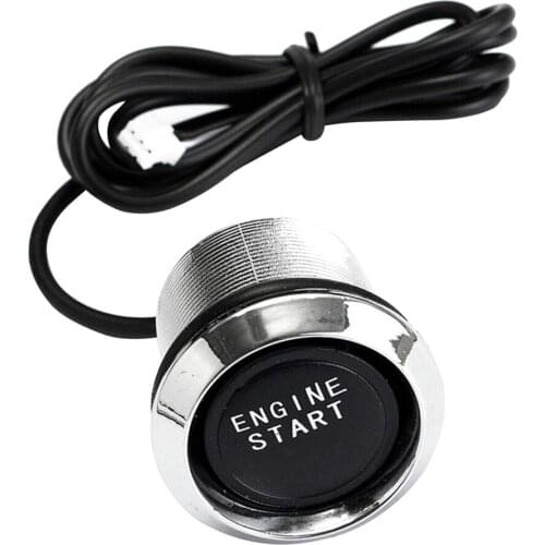 12V Blue LED Keyless Engine Start Push Button Switch Ignition Starter Kits