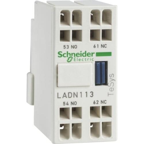 Frontal Installation. Instantaneous Auxiliary Contact Module, 0NO 2NC, Spring Terminal Standard TeSys D LADN023