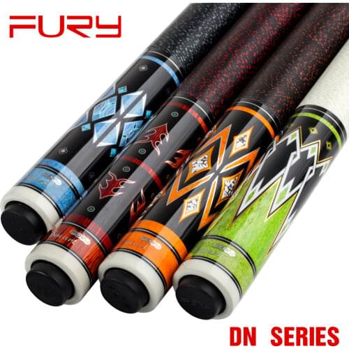 FURY DN Series Billiard Pool Cues 13mm 147 Length 5 Colors Professional High Quality Maple Stick Kit Billar for Athletes China