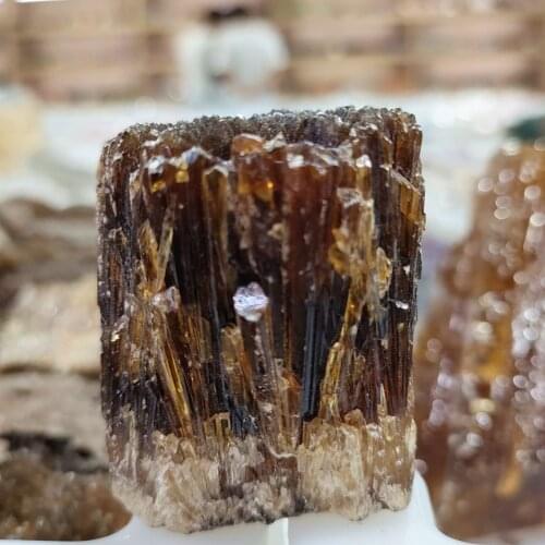 Hot Natural yellow amber calcite raw stone crystal gem rough rock mineral specimens healing home decor