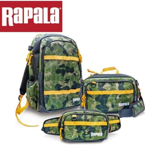 Rapala Jungle Bag Camouflage Outdoor Sport Backpack Fishing Hiking Camping Messenger Bag Travelling Trekking Toolkit