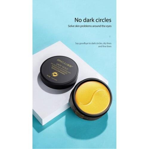 Ice Chrysanthemum Golden Lady Collagen Eye Mask 60 Eye Patch Firming Moisturizing 60 Eye Patches Fades Dark Circle Care TSLM1