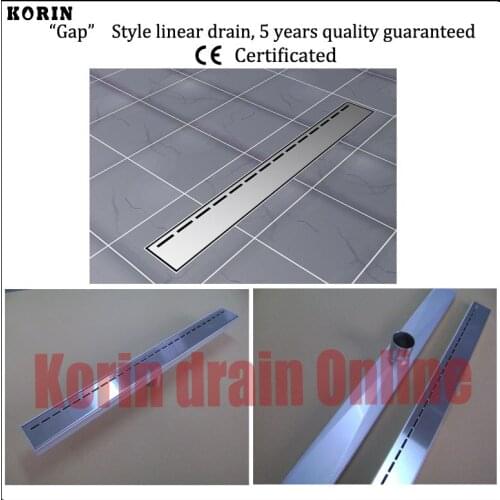 1200mm "Gap" Style Stainless Steel 304 Linear Shower Drain, Vertical Shower Drain, Floor Waste, Long floor drain, Shower channel