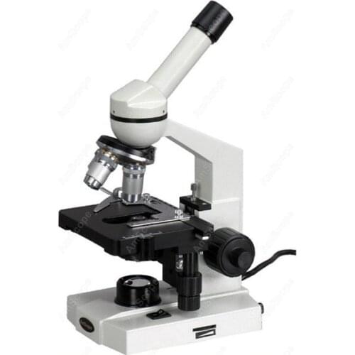 Monocular Biological Microscope--AmScope Supplies Monocular Biological Microscope 40X-2500X