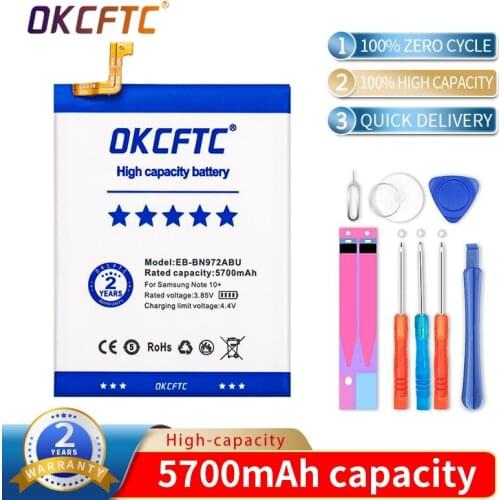 5700mAh Original EB-BN972ABU Battery for Samsung GALAXY Note 10+ Note10 Plus SM-N975F/DS Replacement Phone Battery