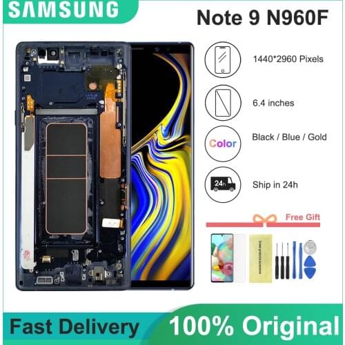 ORIGINAL 6.4'' For Samsung Galaxy Note 9 LCD Display N960D N960F Touch Screen Digitizer For Samsung N960 Replacement Parts