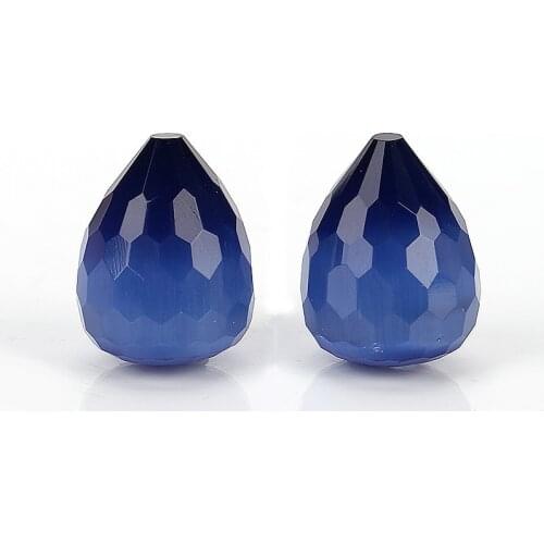 Birthday Gift For Women Natural Stone Gemstone beads Fashion Cymophane Semi-drilled Angle Beads For Making Jewelry 20x15mm